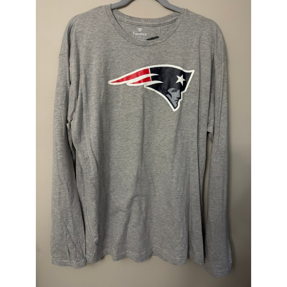 Fanatics New England Patriots Shirt Mens XL Gray Drake Maye 10 NFL Tee NWT